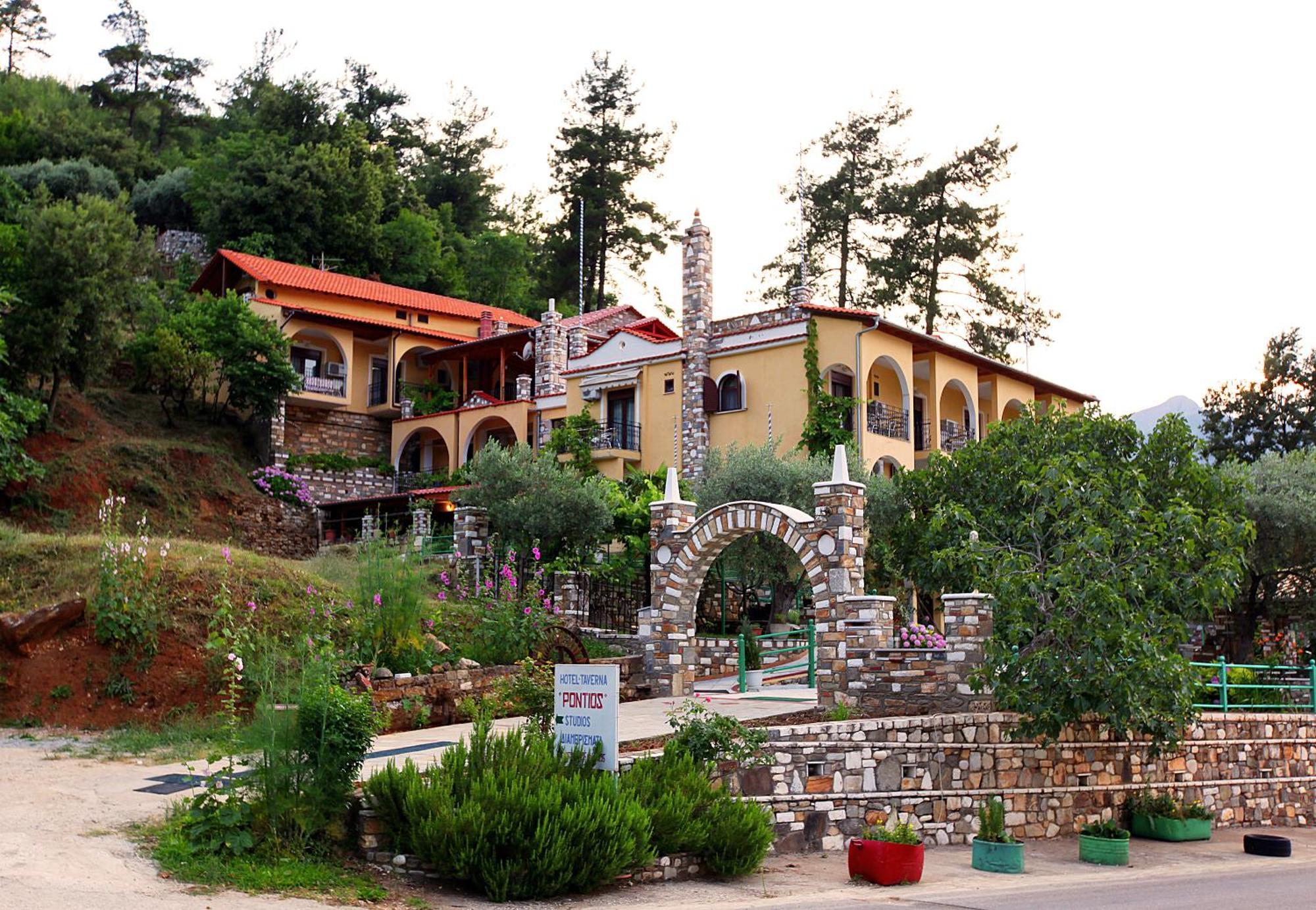 Castle Pontos Hotel Skala Potamia  Bagian luar foto